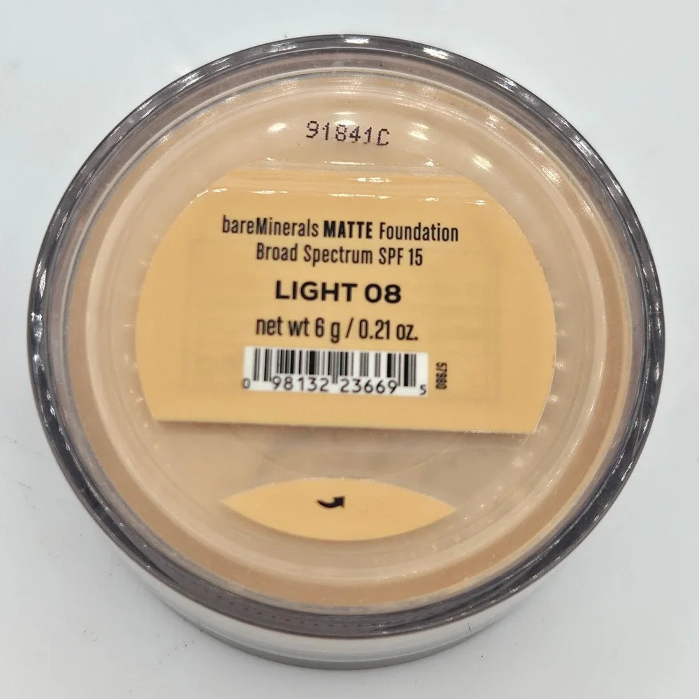 bareMinerals Matte Foundation Broad Spectrum SPF 15 Light 08 6g 0.21oz